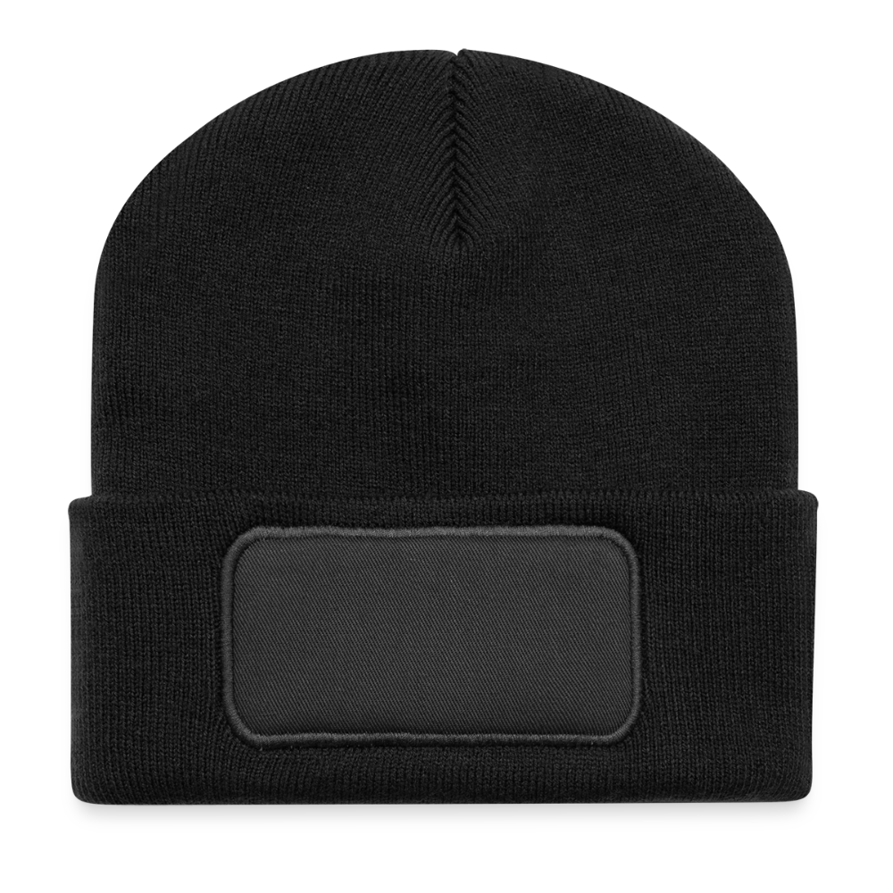Recycled Patch Beanie - black