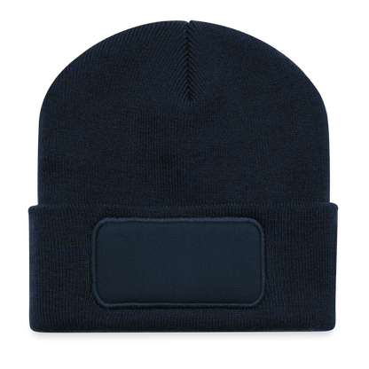 Recycled Patch Beanie - french navy