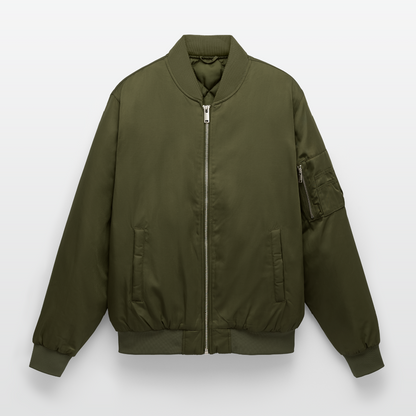 Unisex Bomber Jacket - khaki