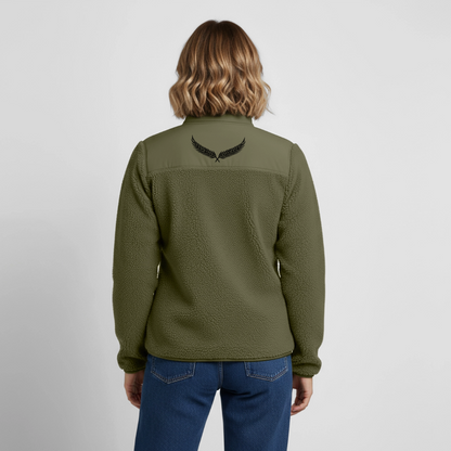 Stanley/Stella RELAXED FIT Unisex sherpa jacket - khaki