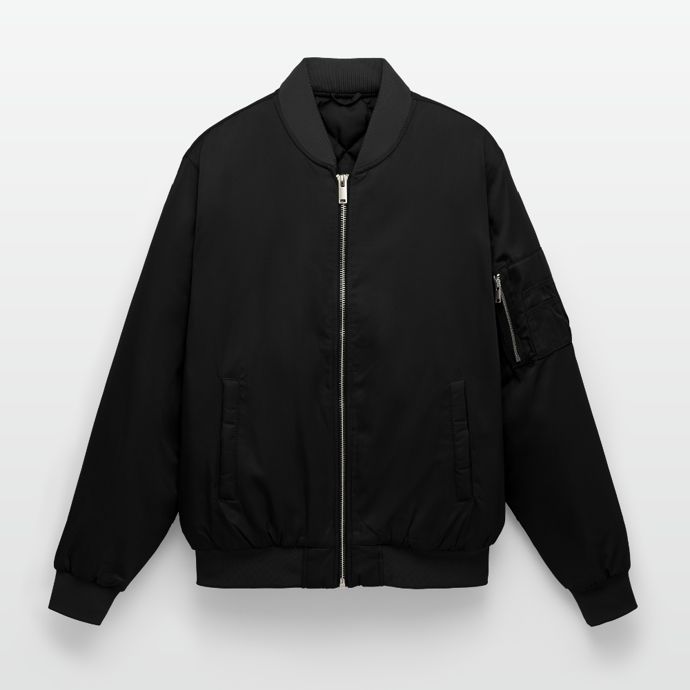 Unisex Bomber Jacket - black
