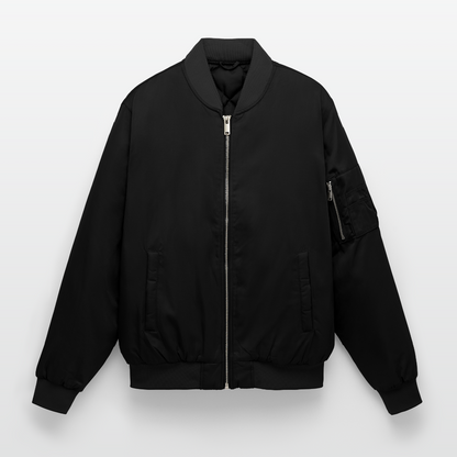 Unisex Bomber Jacket - black