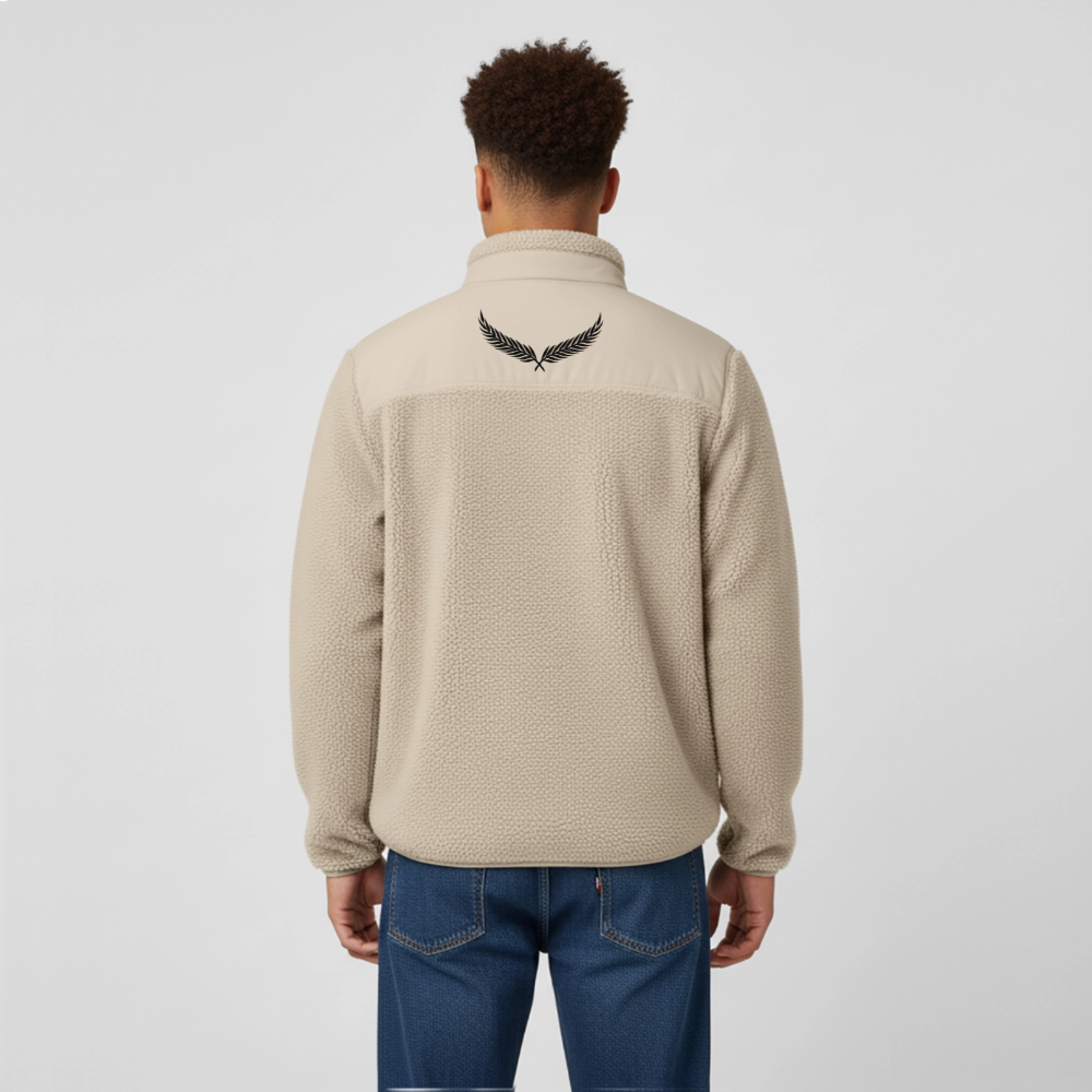 Stanley/Stella RELAXED FIT Unisex sherpa jacket - beige