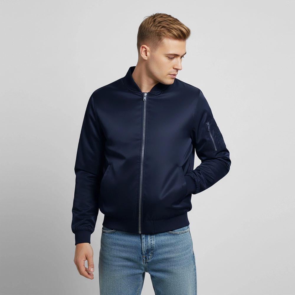 Unisex Bomber Jacket - navy
