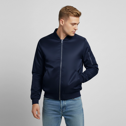Unisex Bomber Jacket - navy