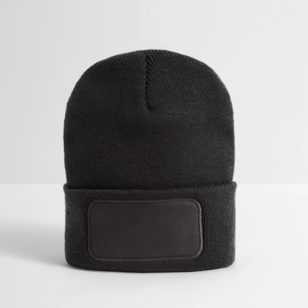Recycled Patch Beanie - dark grey