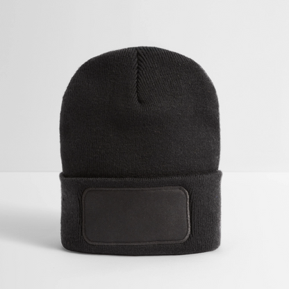 Recycled Patch Beanie - dark grey