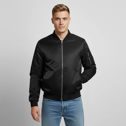 Unisex Bomber Jacket - black